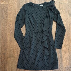 Chelsea28 Black Dress with Polka Dots